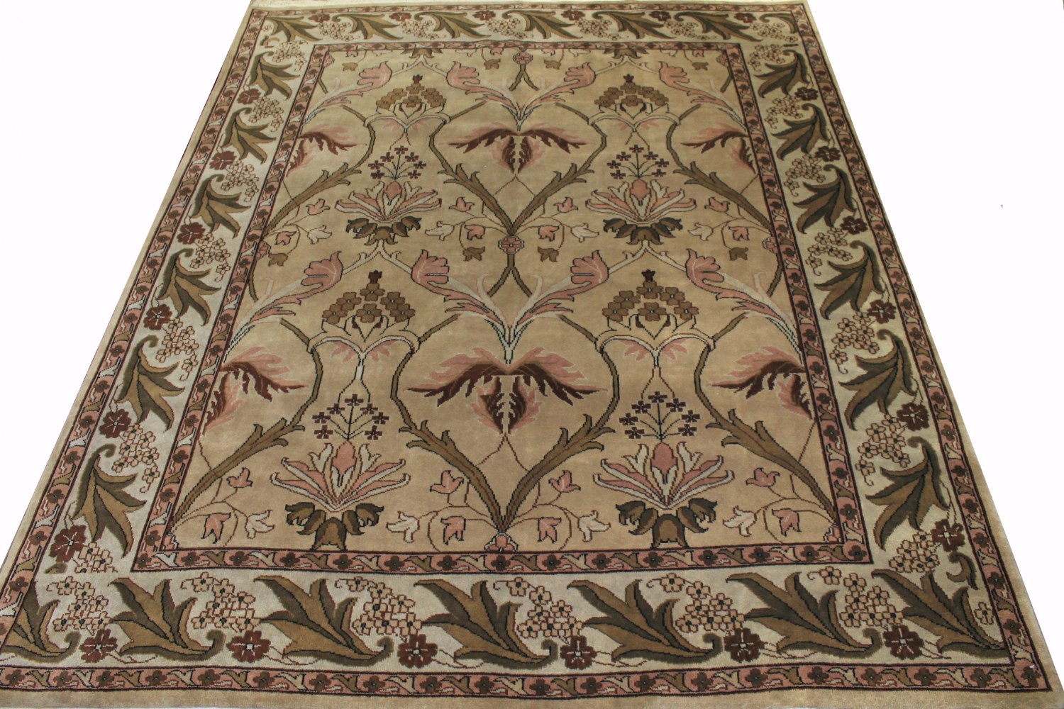 8x10 Traditional Hand Knotted Wool Area Rug - MR0013