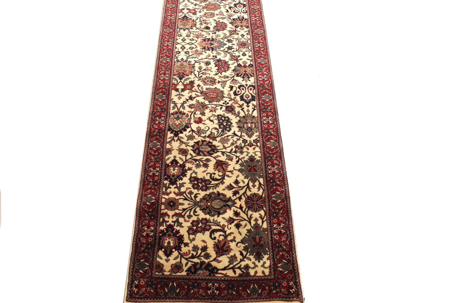 12 ft. Runner Traditional Hand Knotted Wool Area Rug - MR001770