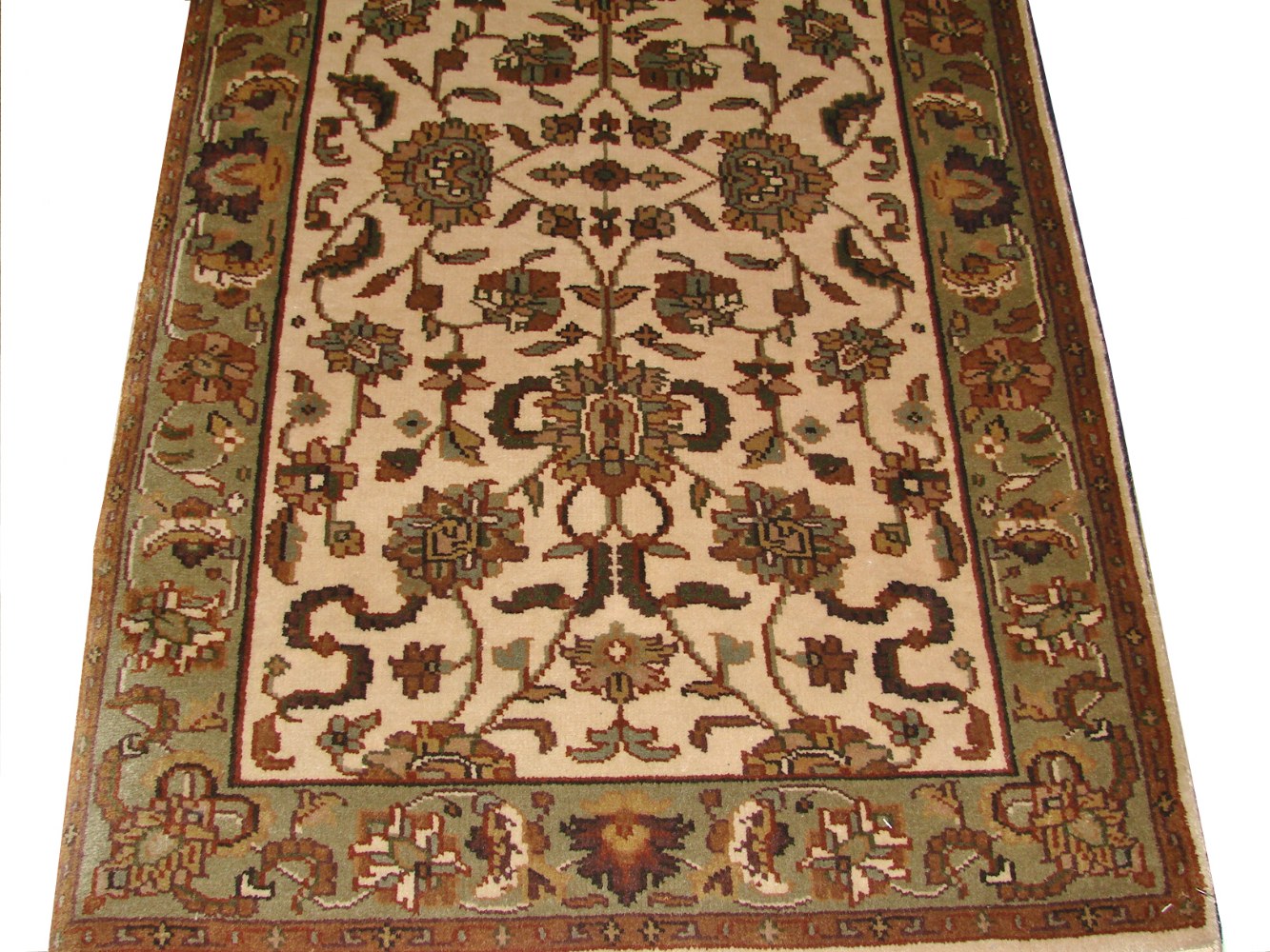 3x5 Traditional Hand Knotted Wool Area Rug - MR0040