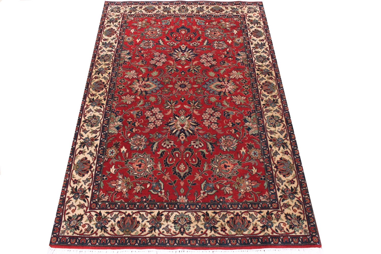 4x6 Traditional Hand Knotted Wool Area Rug - MR004075