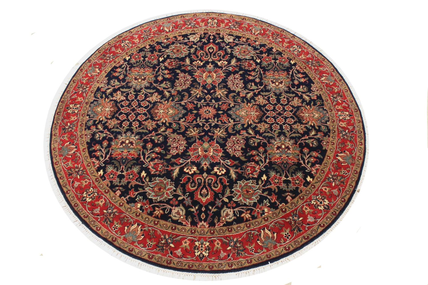 6 ft. - 7 ft. Round & Square Traditional Hand Knotted Wool Area Rug - MR004078