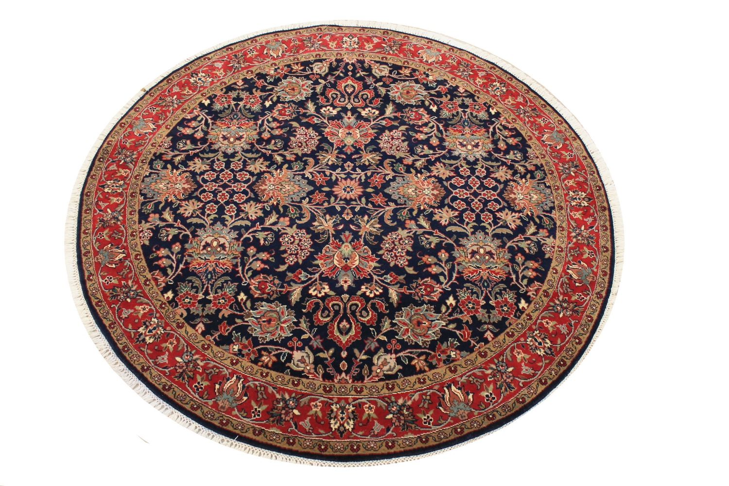 6 ft. - 7 ft. Round & Square Traditional Hand Knotted Wool Area Rug - MR004078