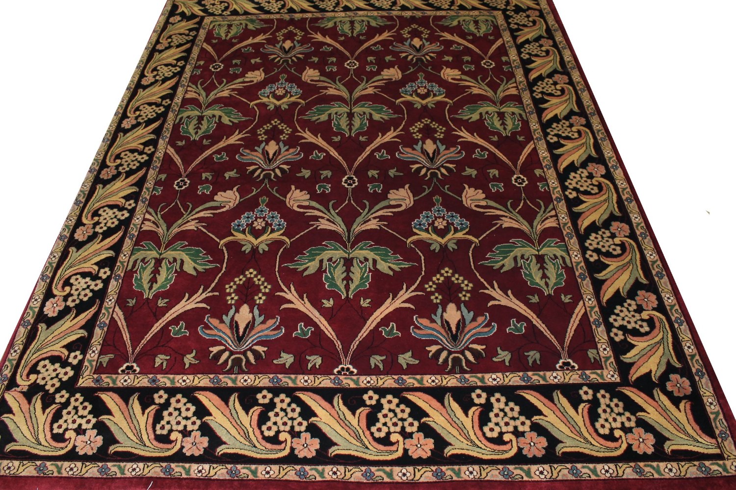 9x12 Traditional Hand Knotted Wool Area Rug - MR0105