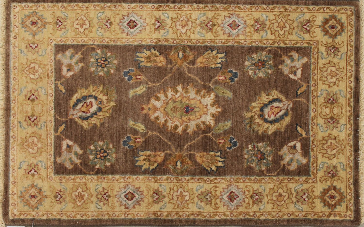 2X3 Traditional Hand Knotted Wool Area Rug - MR012847