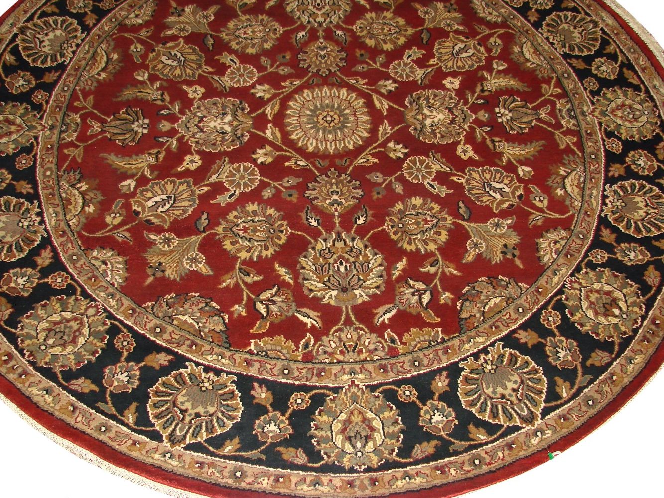 8 ft. Round & Square Jaipur Hand Knotted Wool Area Rug - MR015076