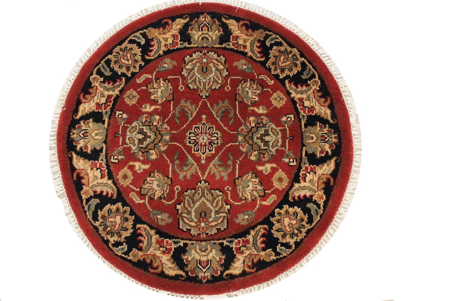 3 ft. Round & Square Jaipur Hand Knotted Wool Area Rug - MR015118