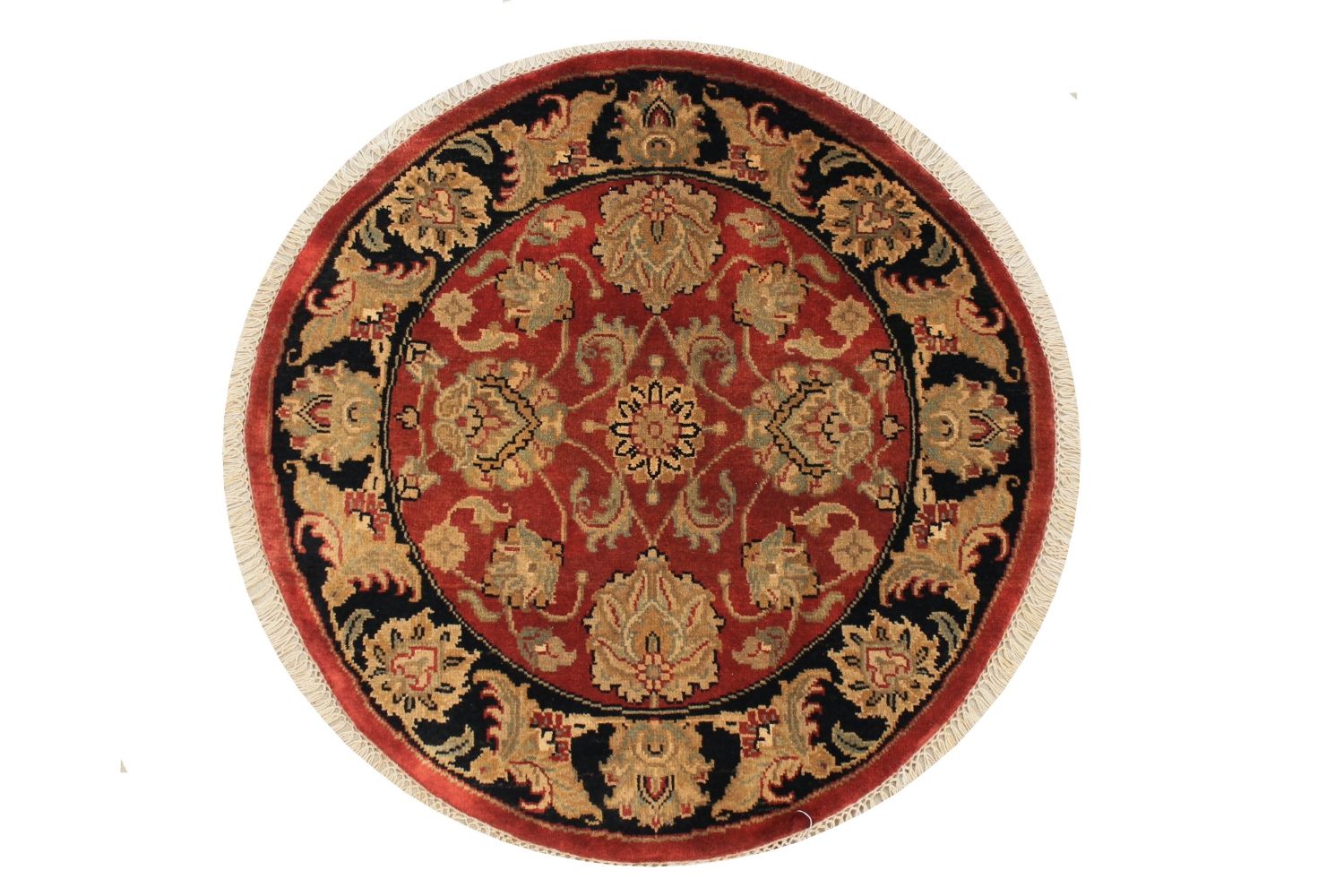 3 ft. Round & Square Jaipur Hand Knotted Wool Area Rug - MR015119