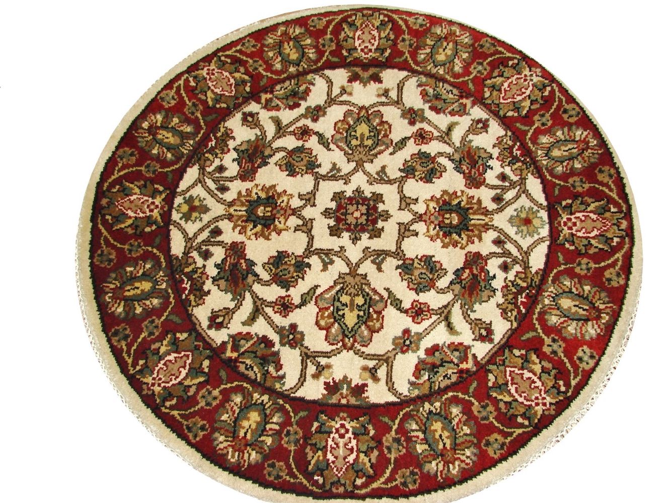 3 ft. Round & Square Jaipur Hand Knotted Wool Area Rug - MR015130