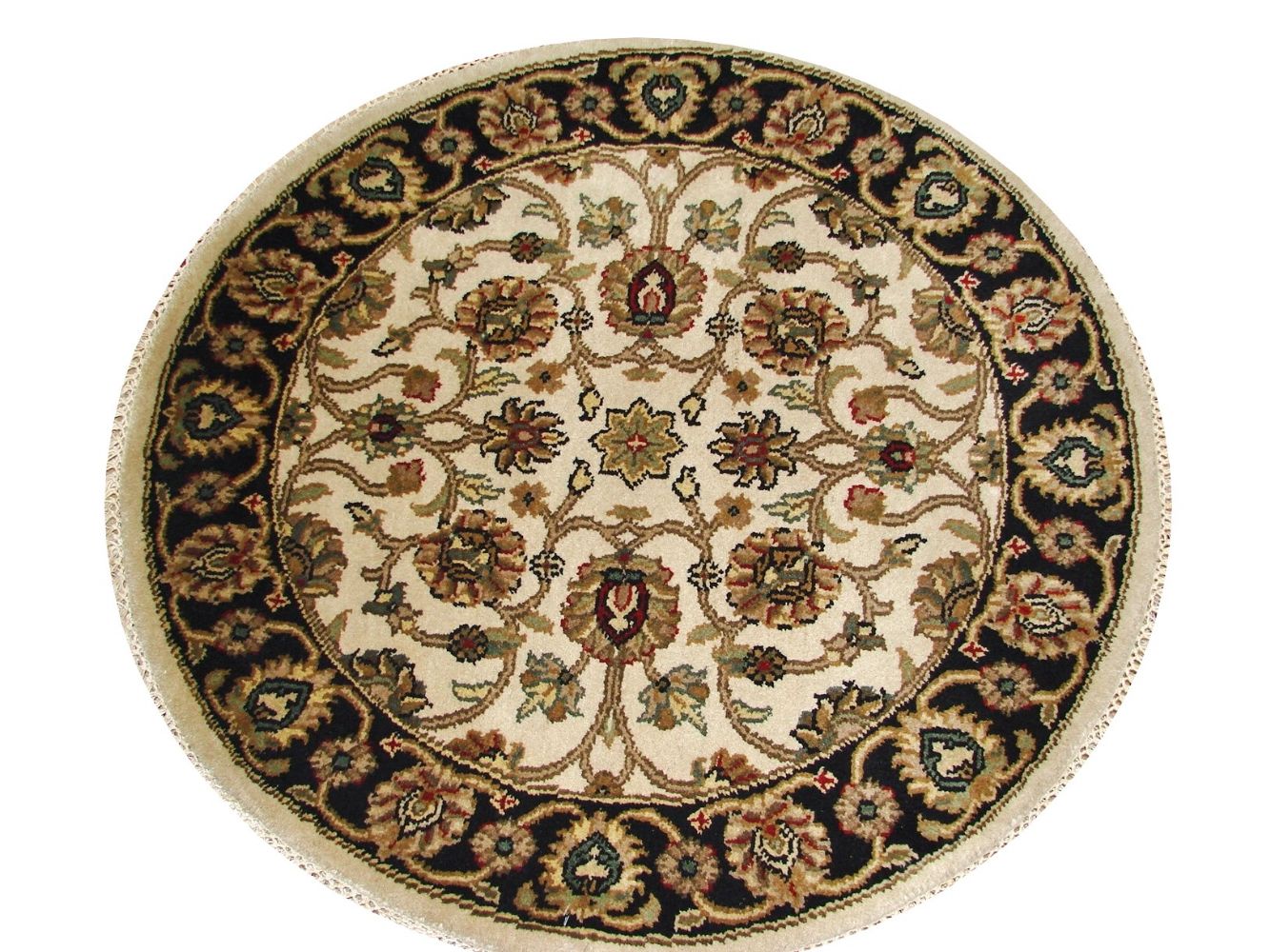 3 ft. Round & Square Jaipur Hand Knotted Wool Area Rug - MR015132