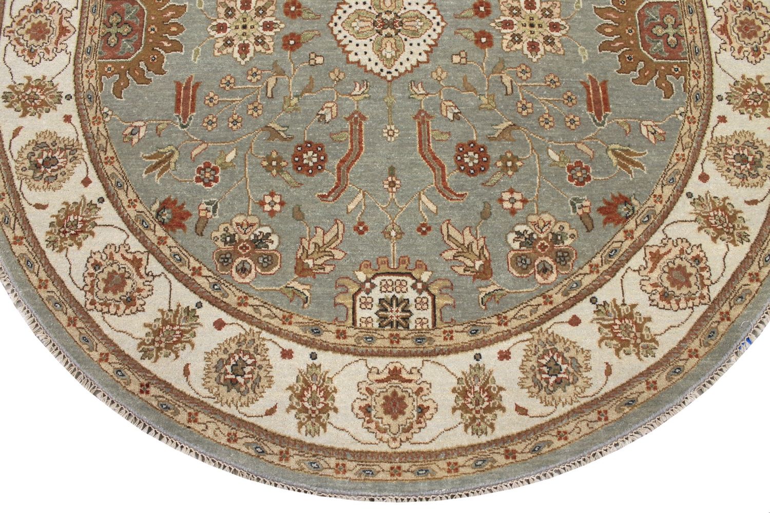 6 ft. - 7 ft. Round & Square Traditional Hand Knotted Wool Area Rug - MR015668