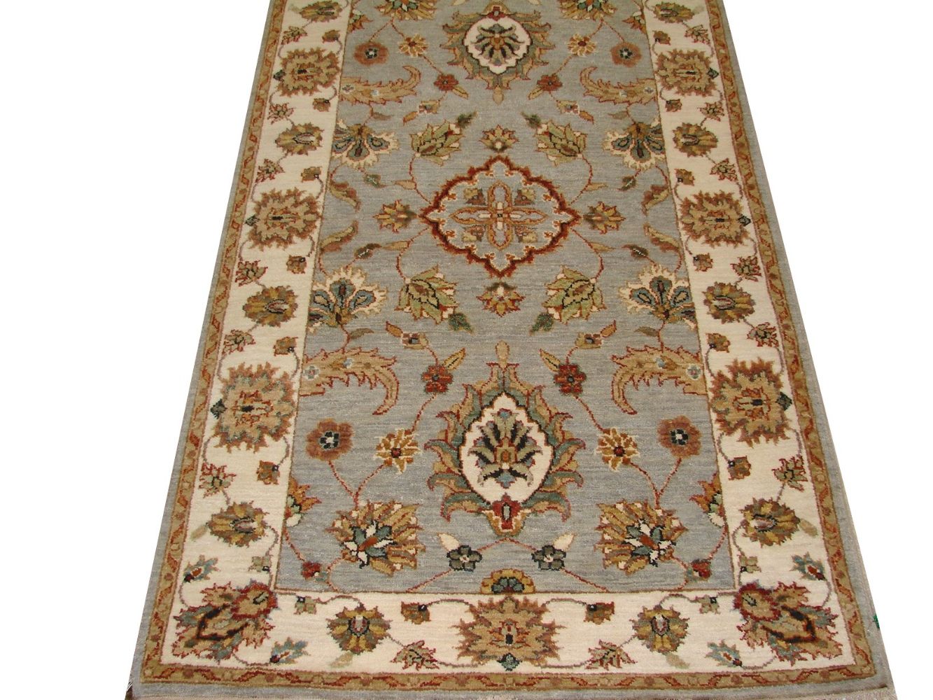 3x5 Traditional Hand Knotted Wool Area Rug - MR015902