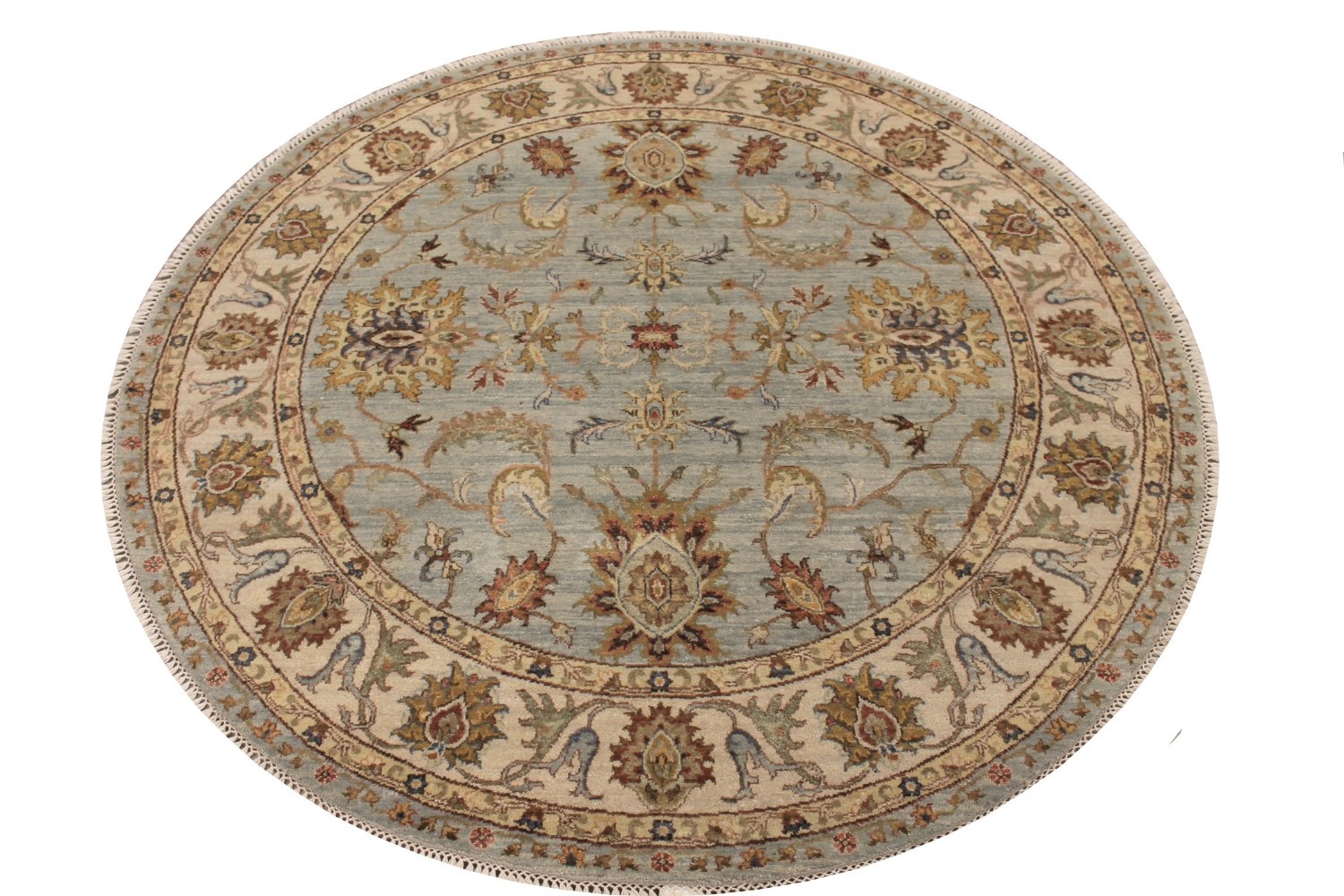 6 ft. - 7 ft. Round & Square Traditional Hand Knotted Wool Area Rug - MR016495