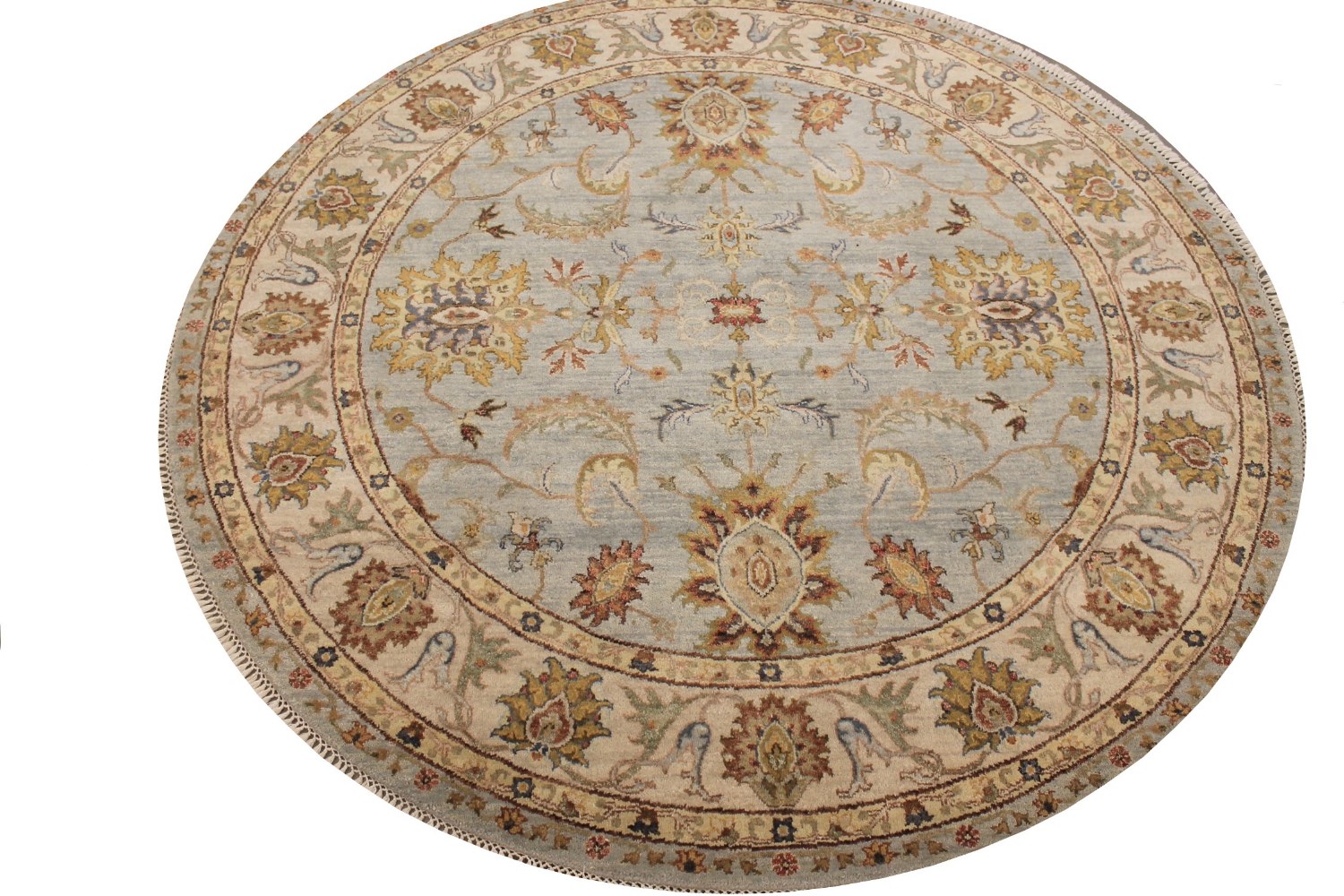 6 ft. - 7 ft. Round & Square Traditional Hand Knotted Wool Area Rug - MR016495