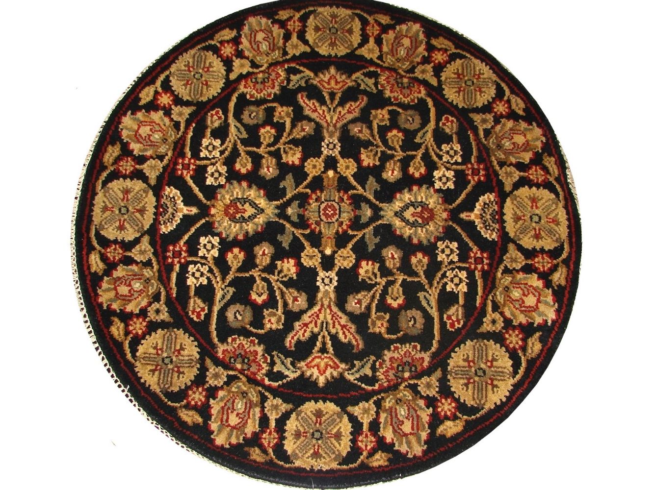 3 ft. Round & Square Jaipur Hand Knotted Wool Area Rug - MR016929