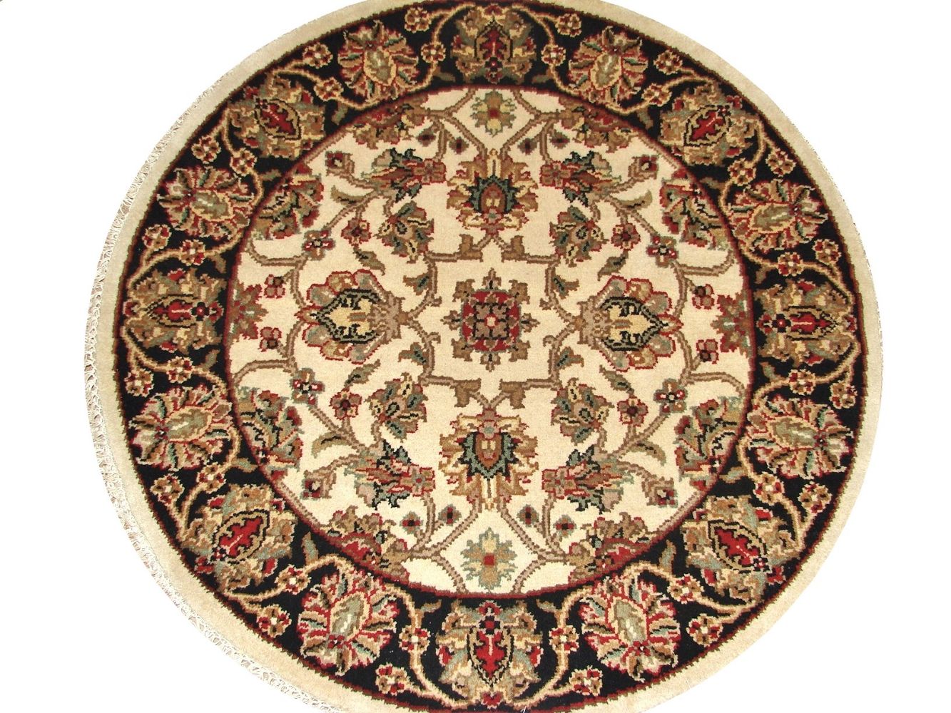 3 ft. Round & Square Jaipur Hand Knotted Wool Area Rug - MR016935