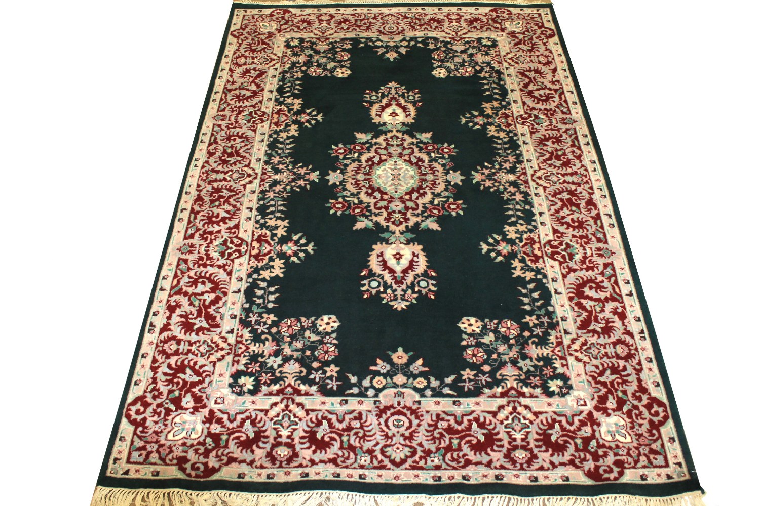6x9 Traditional Hand Knotted Wool Area Rug - MR0182