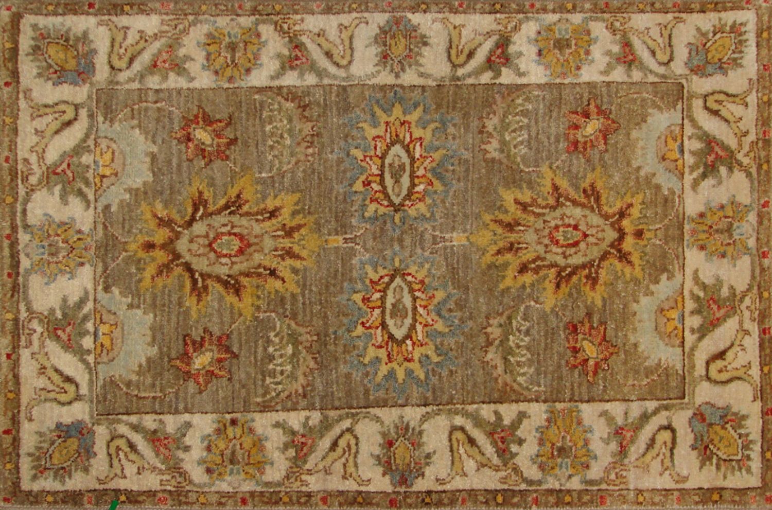 2X3 Traditional Hand Knotted Wool Area Rug - MR019646