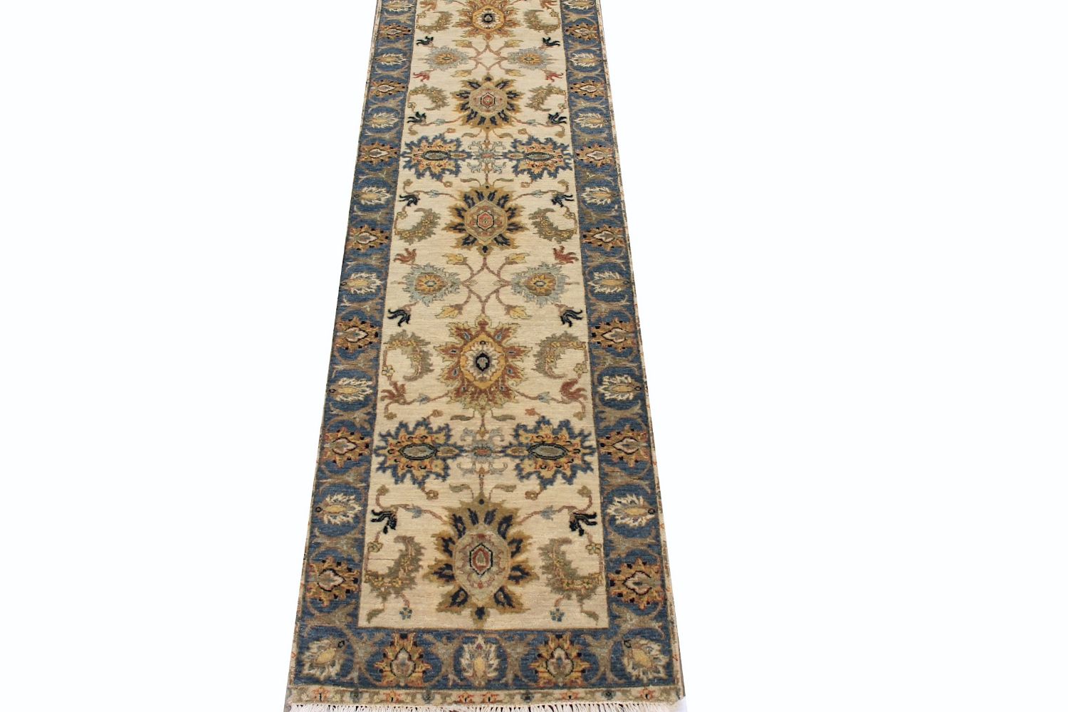 10 ft. Runner Traditional Hand Knotted Wool Area Rug - MR021129