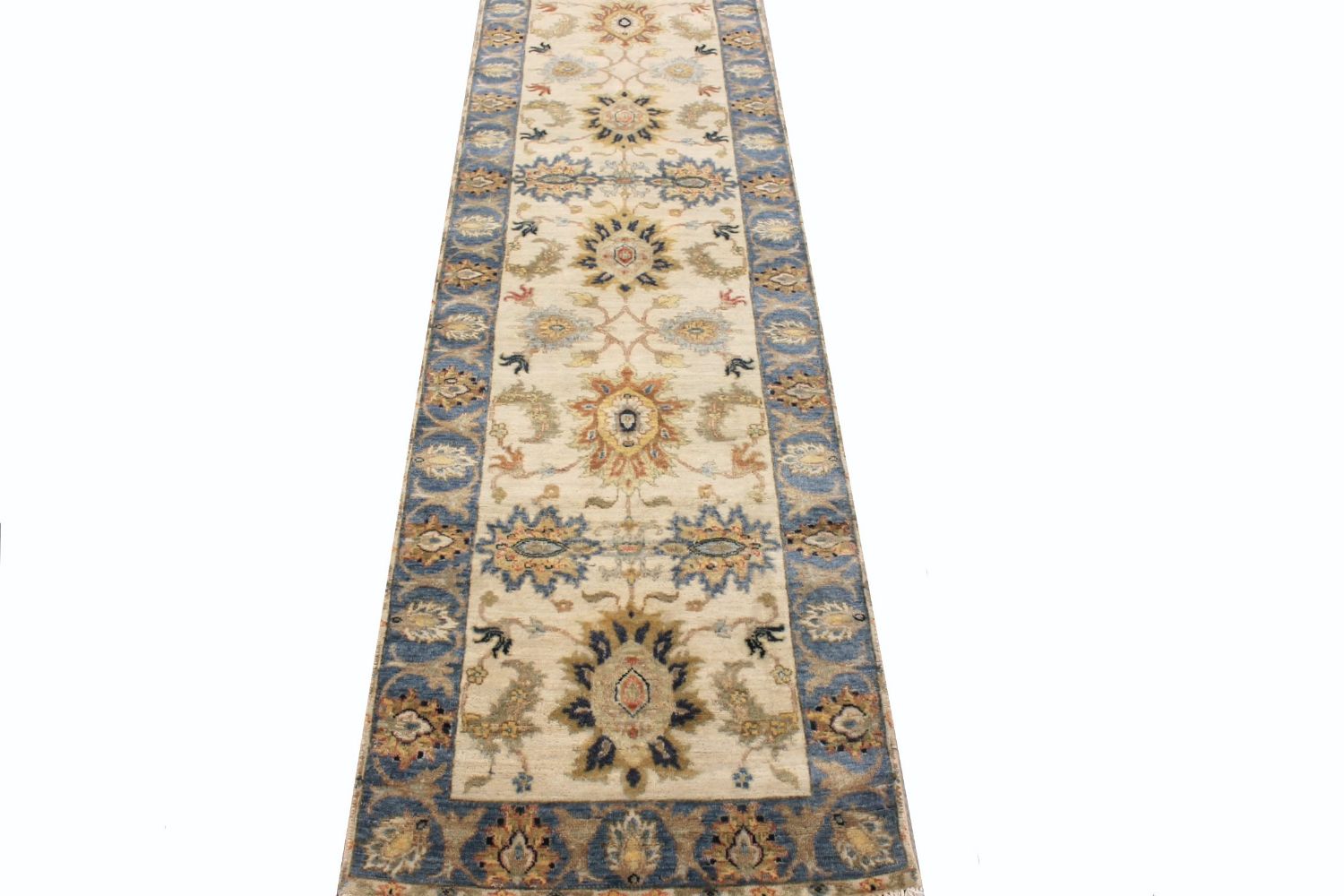 10 ft. Runner Traditional Hand Knotted Wool Area Rug - MR021129