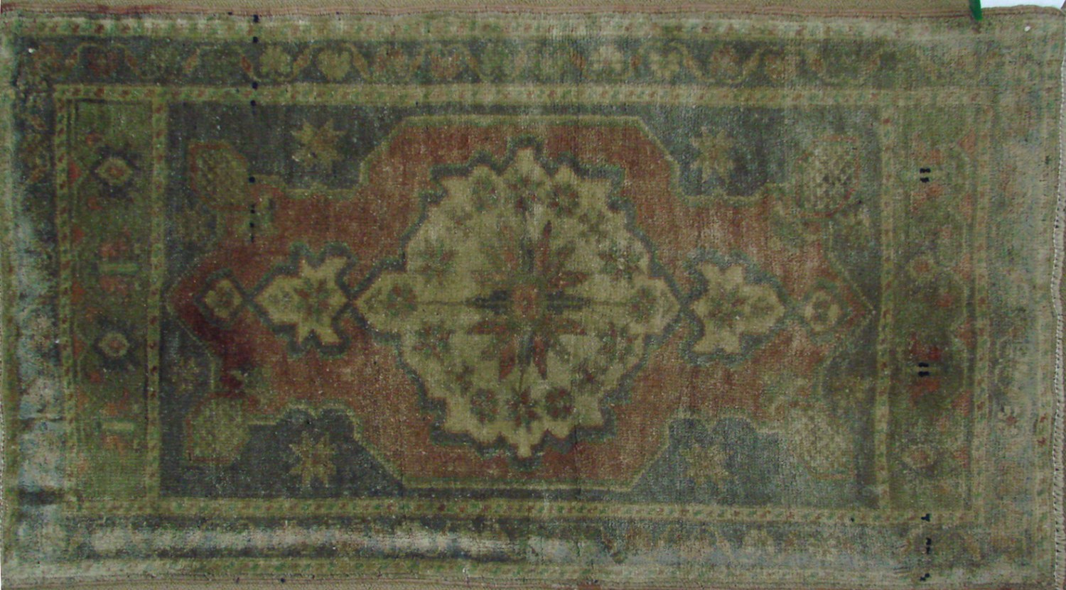 2X3 Oushak Hand Knotted Wool Area Rug - MR021391