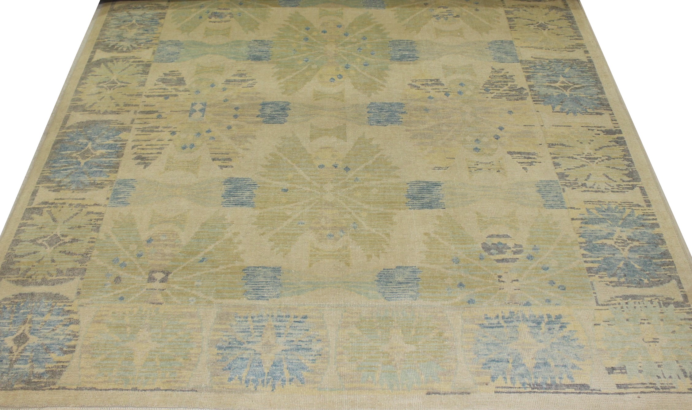 9x12 Oushak Hand Knotted Wool Area Rug - MR021668