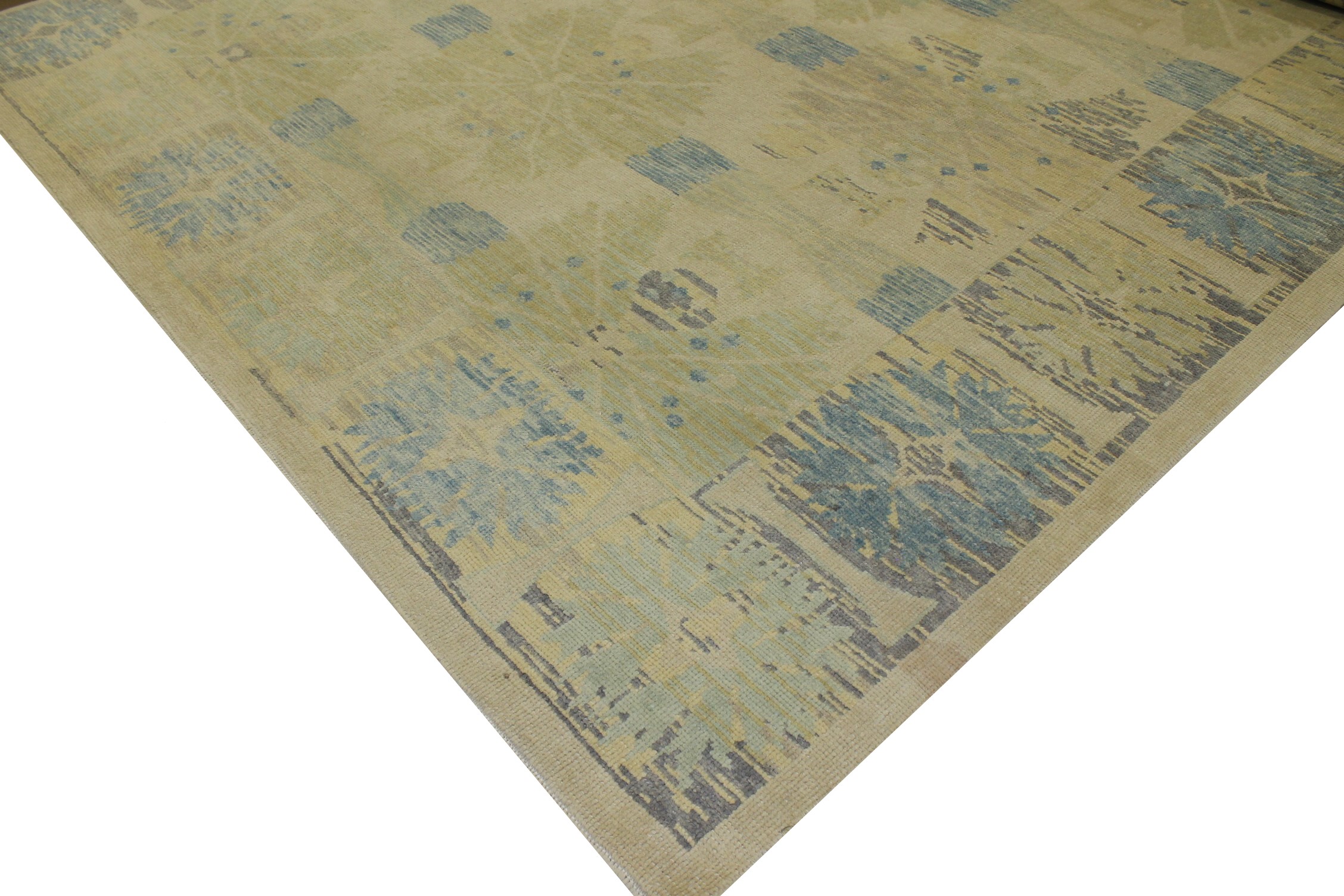9x12 Oushak Hand Knotted Wool Area Rug - MR021668