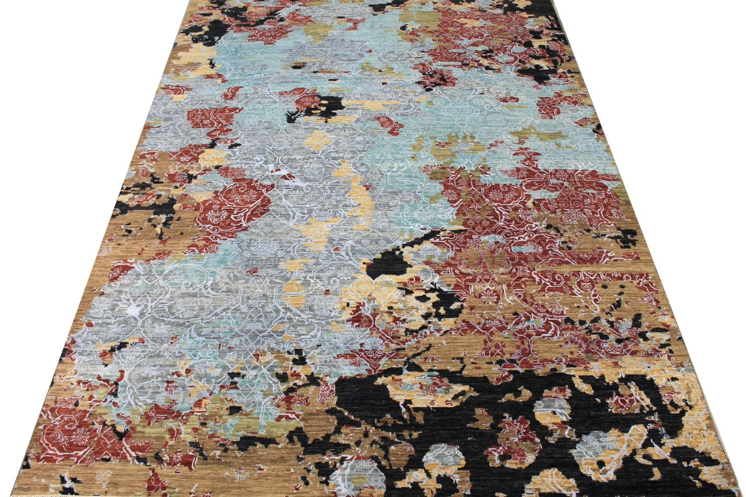 10x14 Modern Hand Knotted Wool Area Rug - MR021941