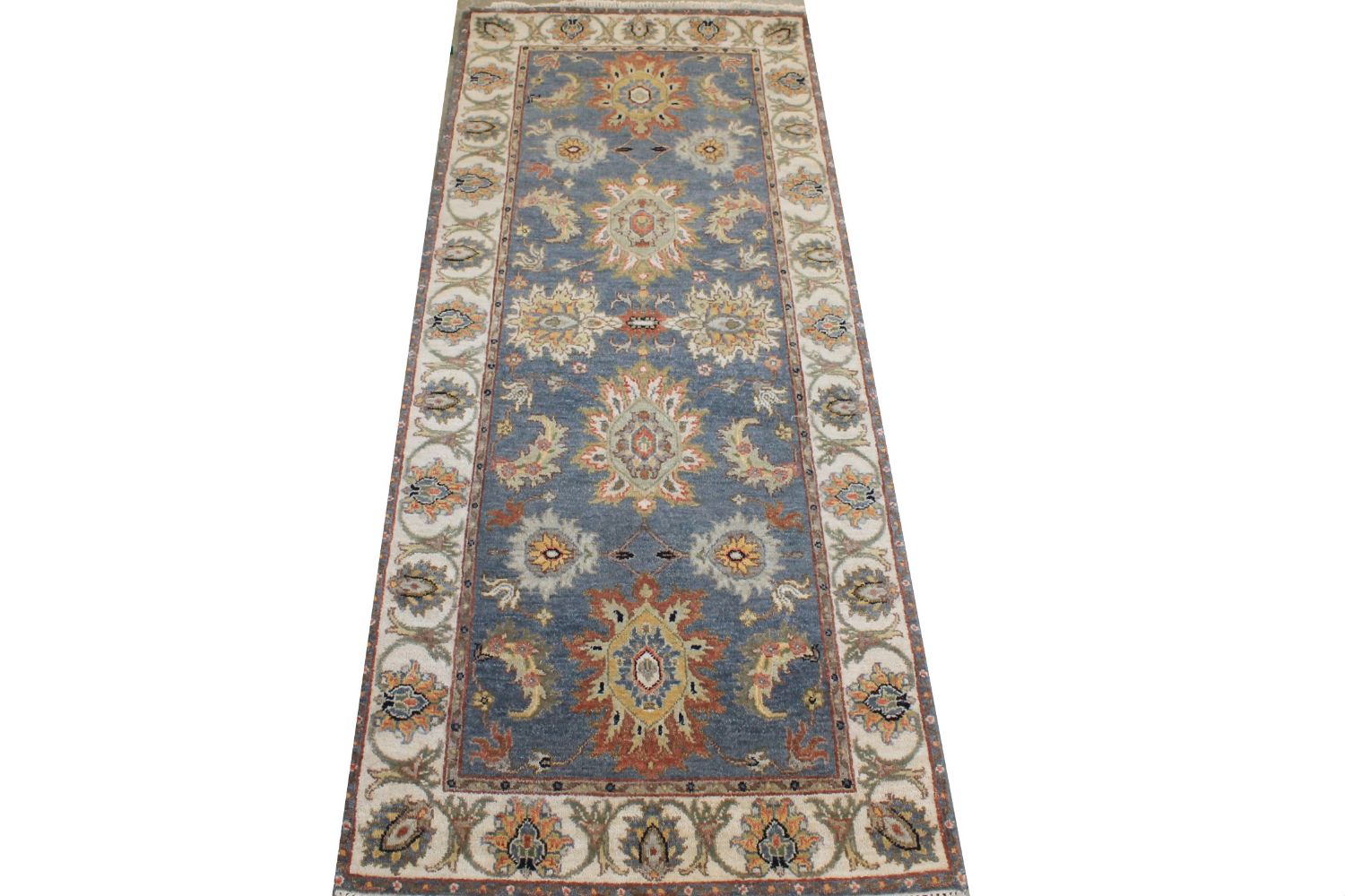 6 ft. Runner Traditional Hand Knotted Wool Area Rug - MR022203