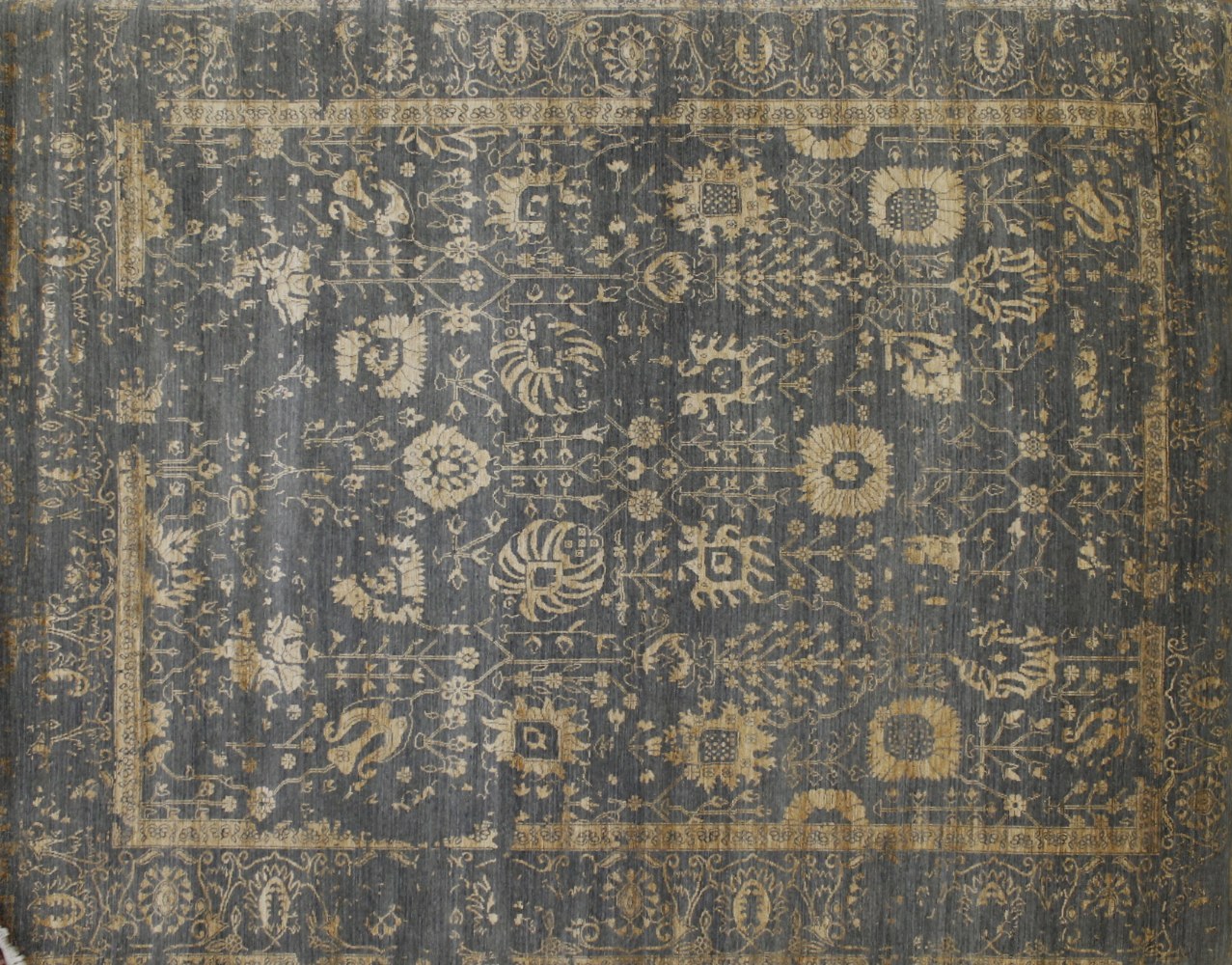8x10 Contemporary Hand Knotted Wool Area Rug - MR022385