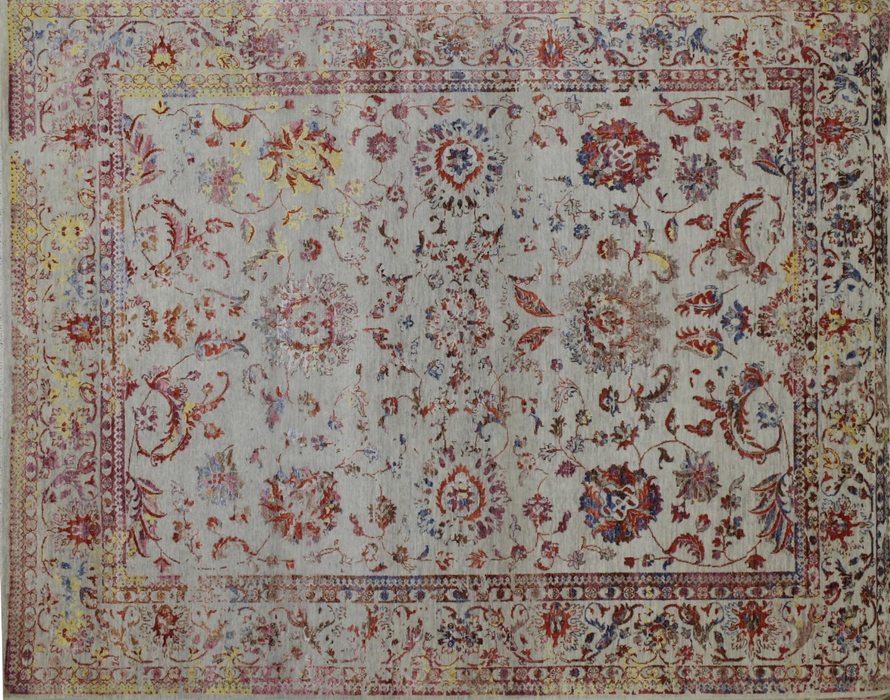 8x10 Contemporary Hand Knotted Wool Area Rug - MR022391