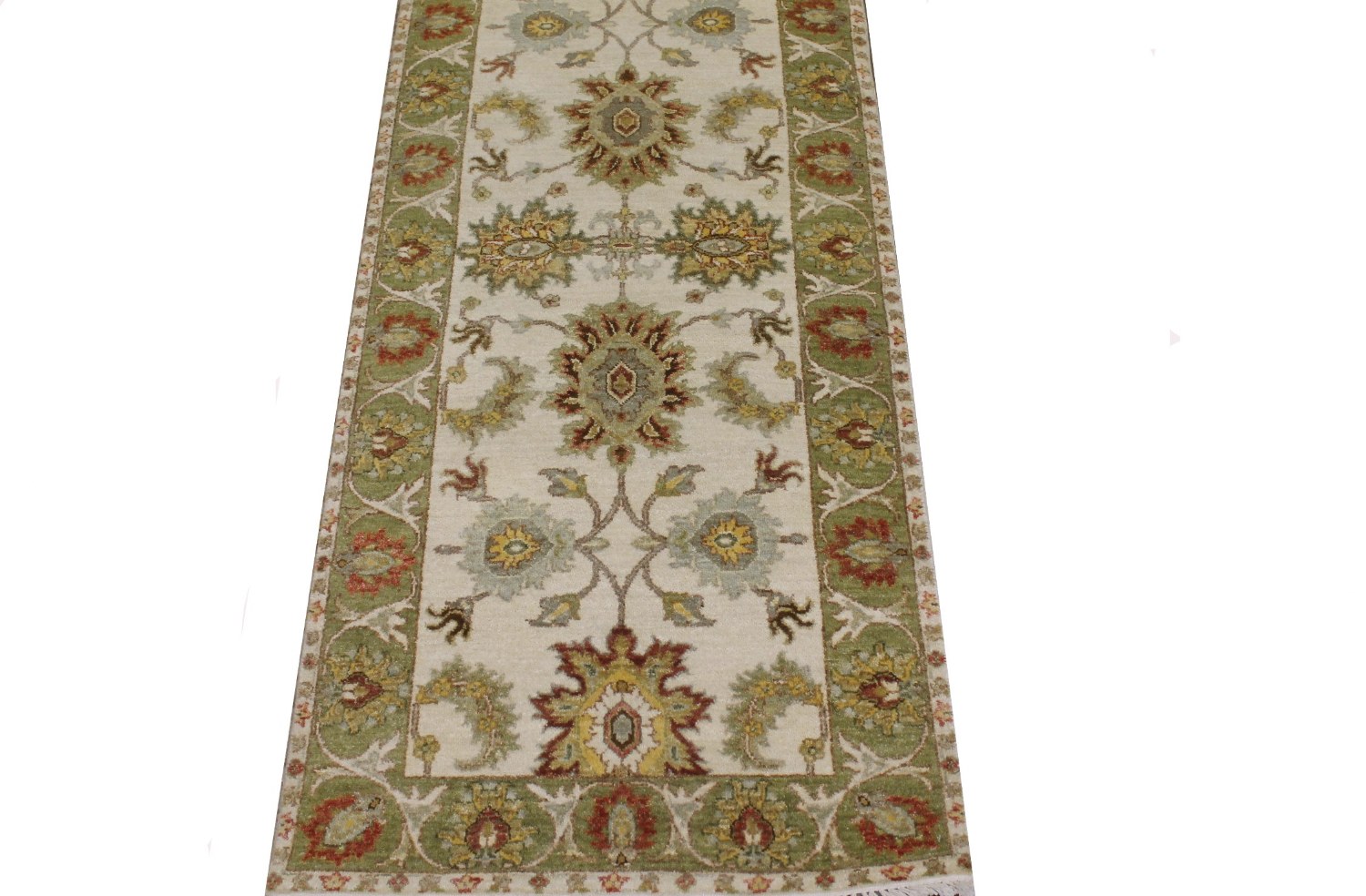 6 ft. Runner Traditional Hand Knotted Wool Area Rug - MR022654