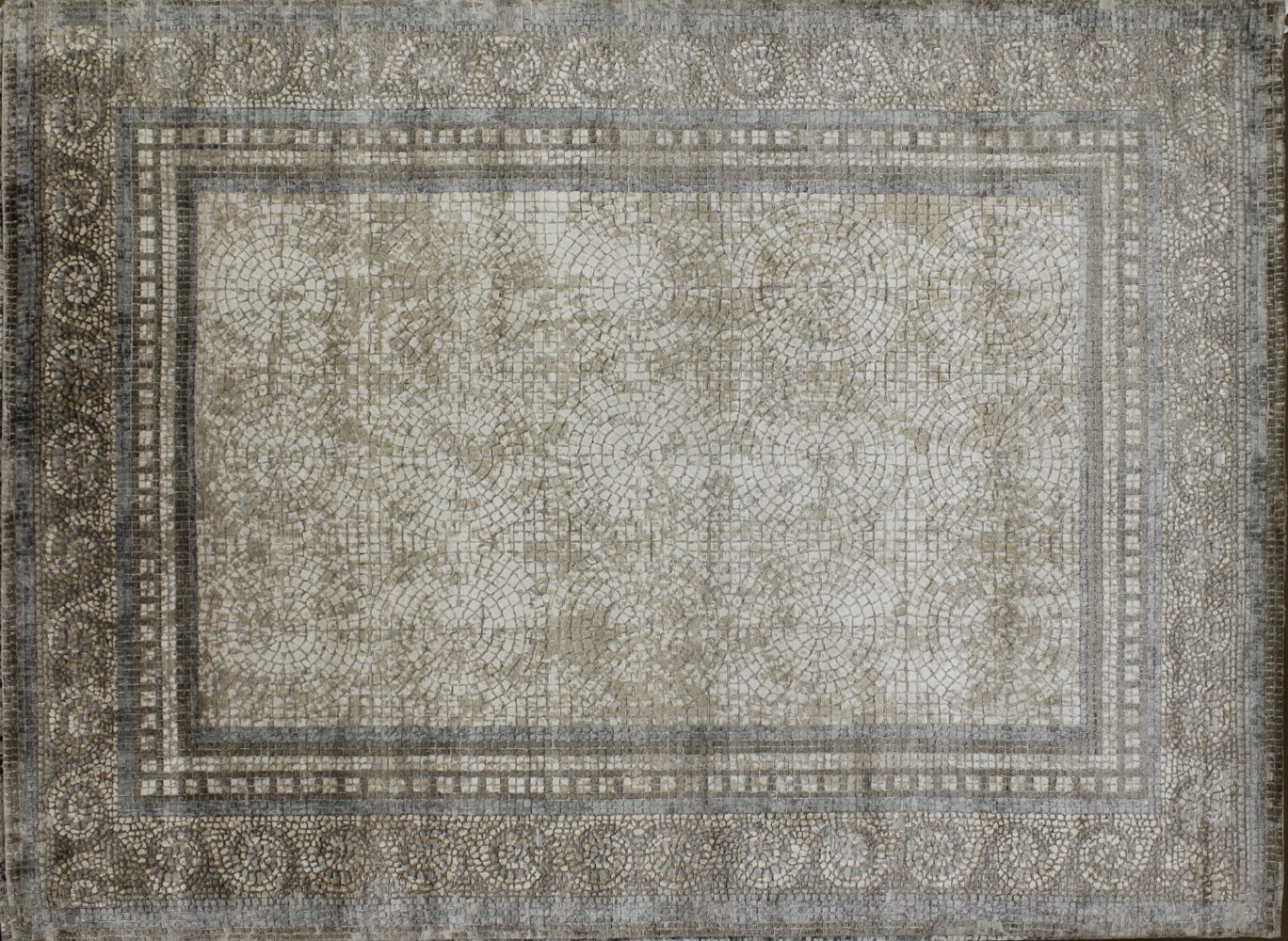 9x12 Transitional Hand Knotted Wool & Viscose Area Rug - MR022657