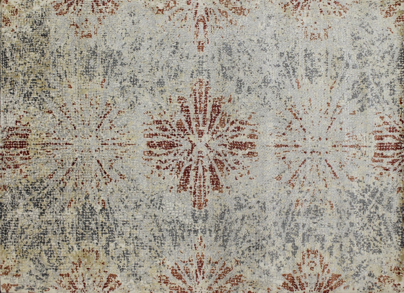 9x12 Modern Hand Knotted Wool & Viscose Area Rug - MR022733