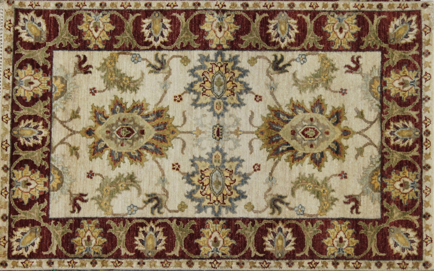 2X4 Traditional Hand Knotted Wool Area Rug - MR022761