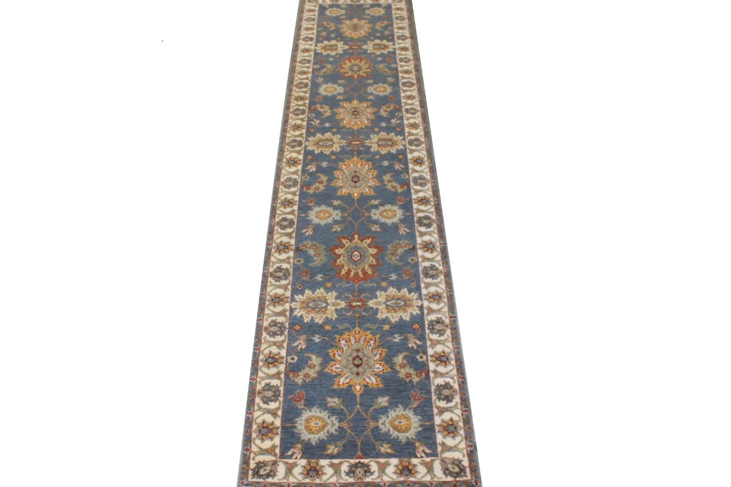 12 ft. Runner Traditional Hand Knotted Wool Area Rug - MR022880