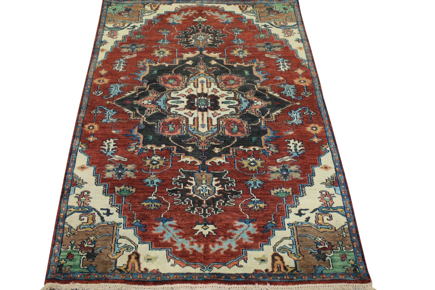 4x6  Hand Knotted Wool Area Rug - MR022893