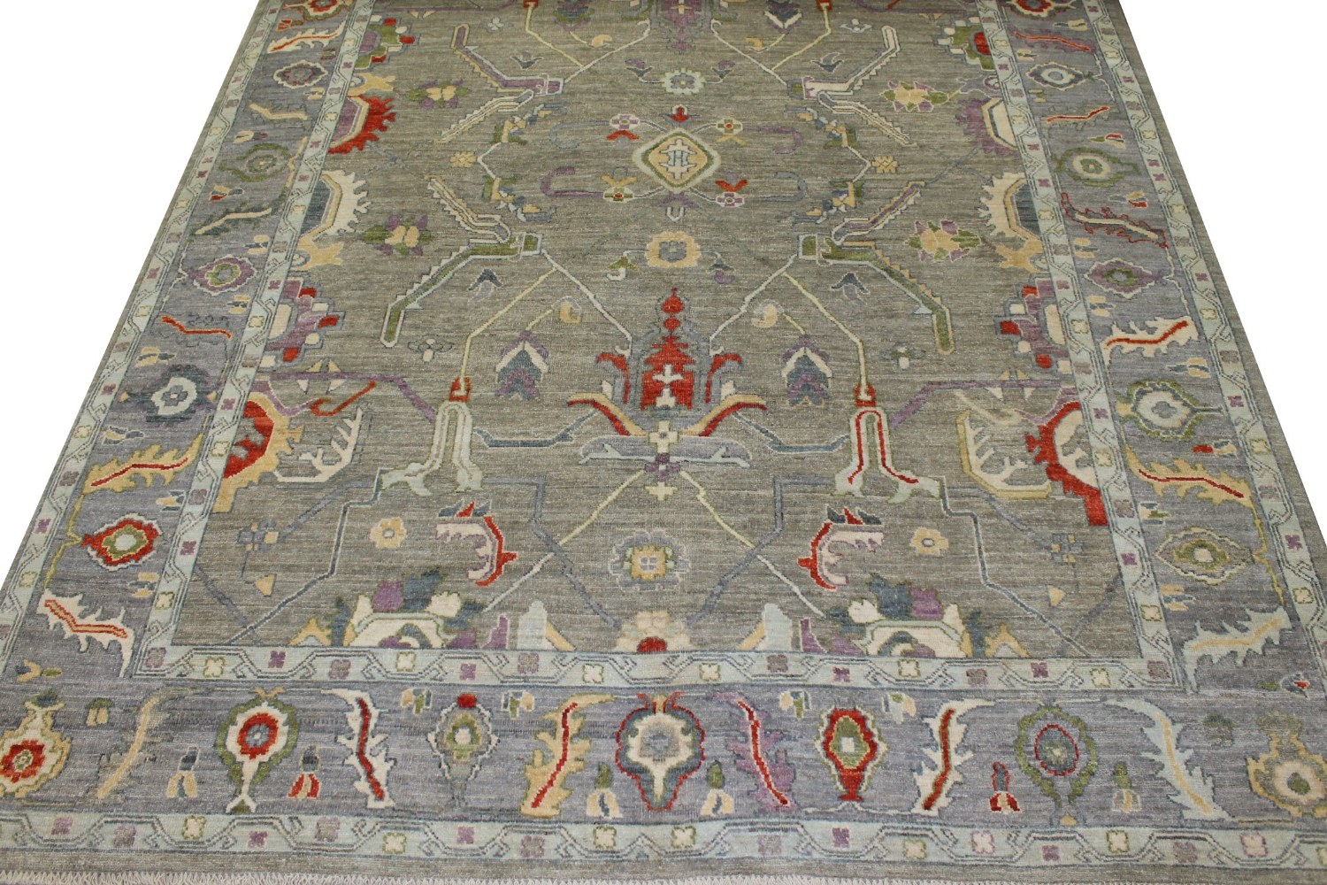 9x12 Oushak Hand Knotted Wool Area Rug - MR023077