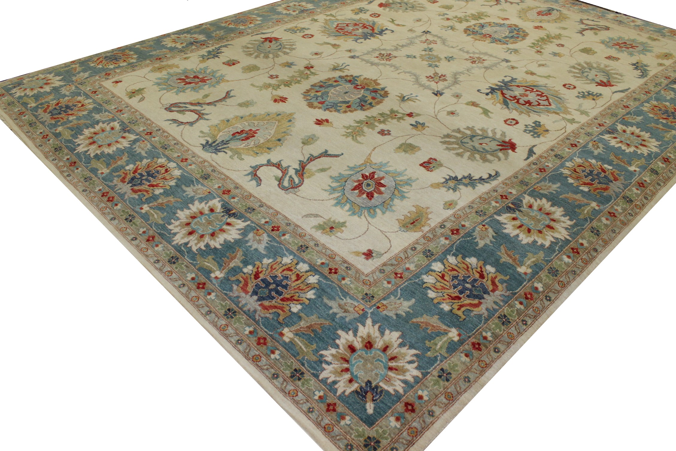 10x14 Oriental Hand Knotted Wool Area Rug - MR023191