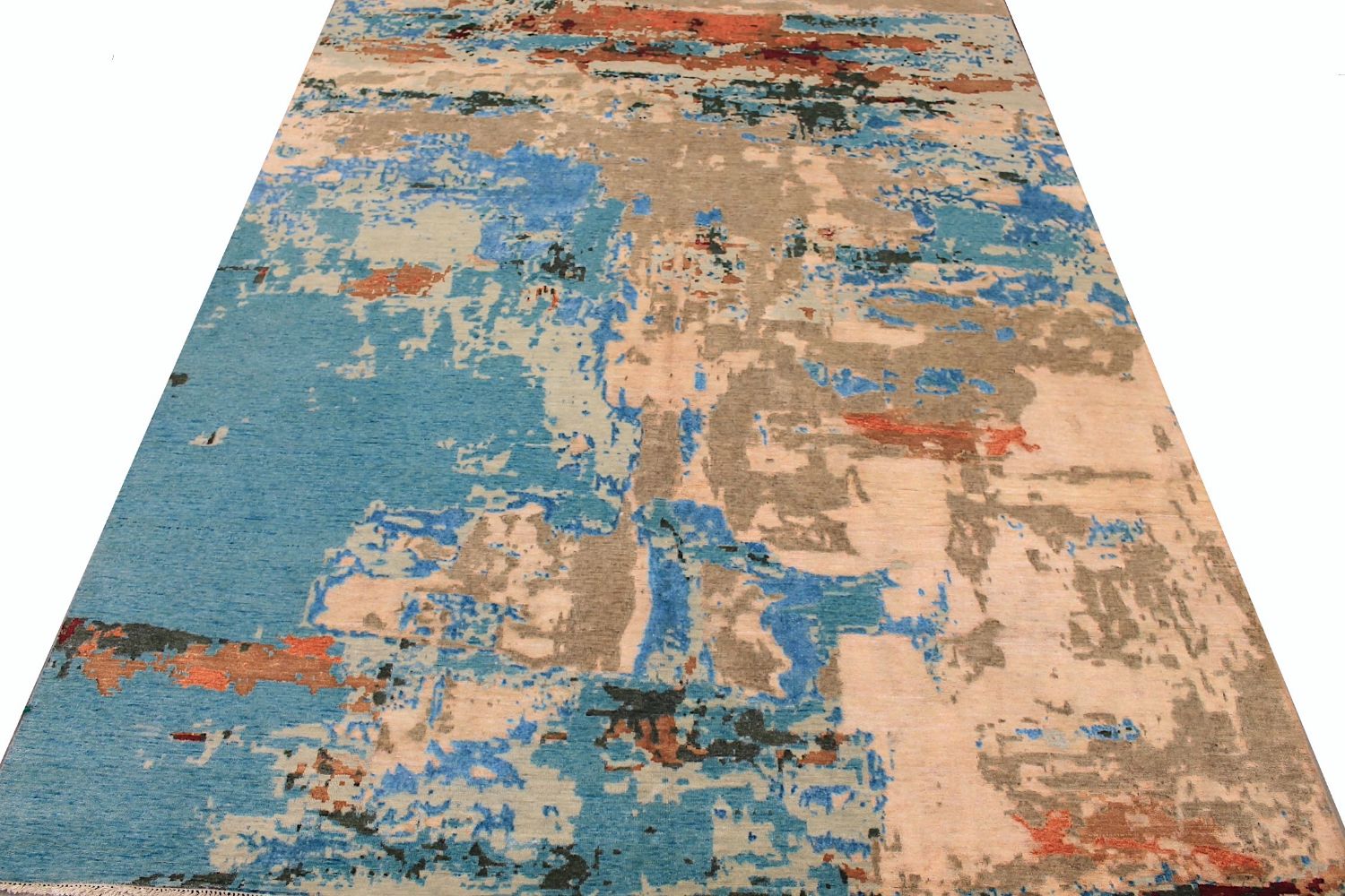 10x14 Modern Hand Knotted Wool Area Rug - MR023393