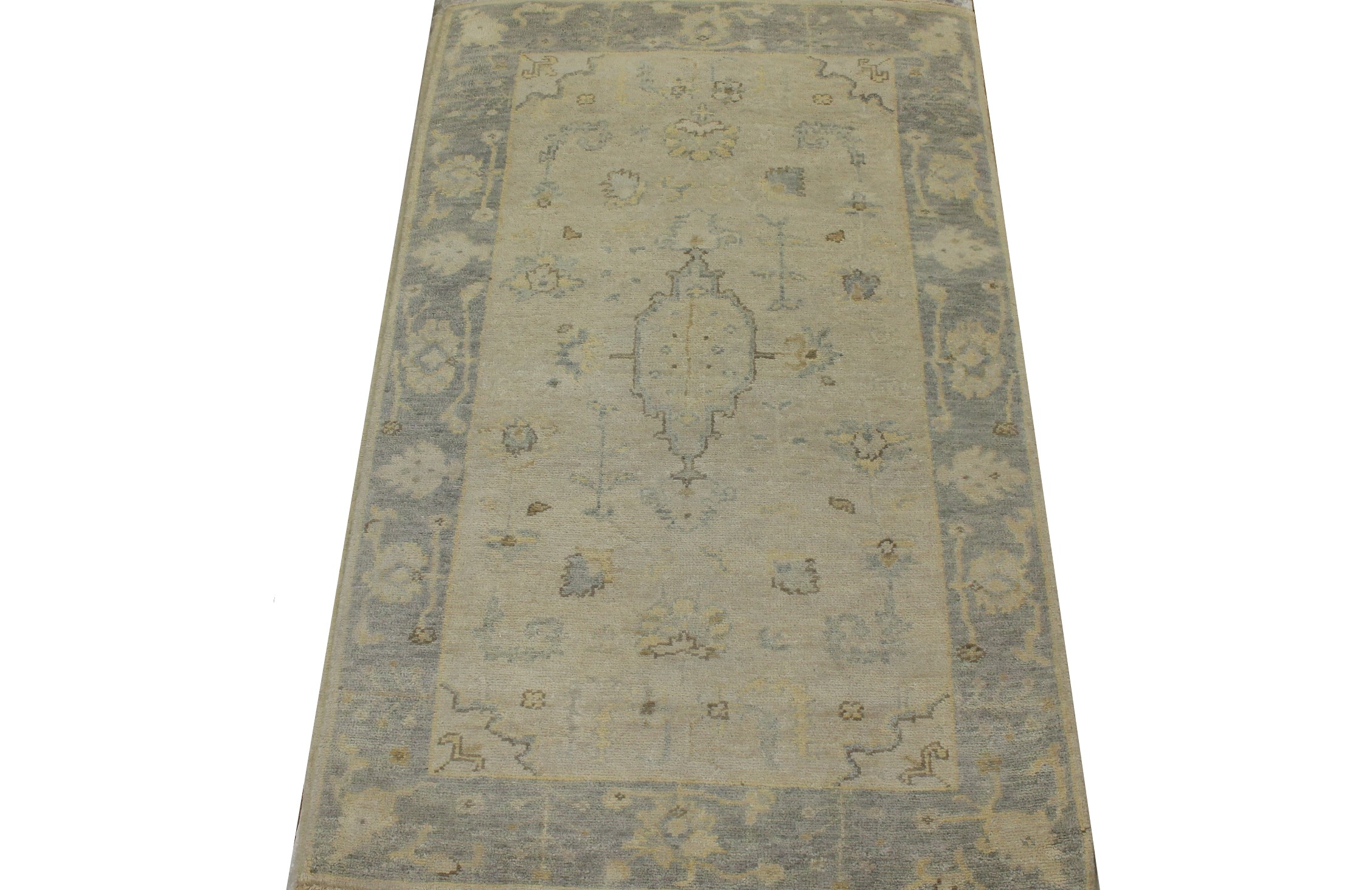 3x5 Oushak Hand Knotted Wool Area Rug - MR023417