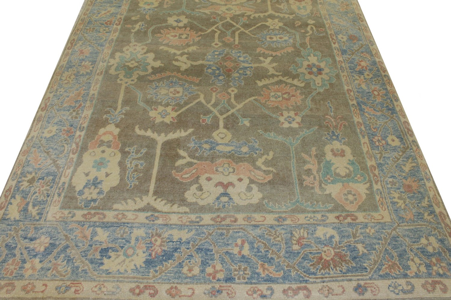 9x12 Oushak Hand Knotted Wool Area Rug - MR023449