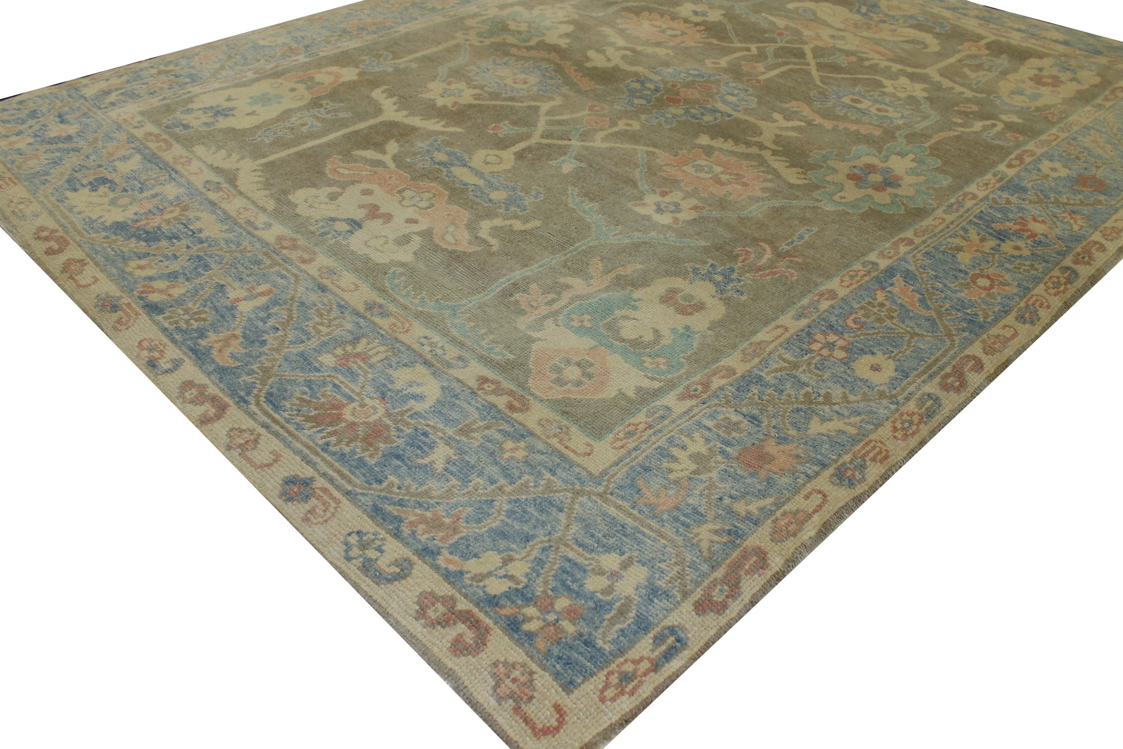 9x12 Oushak Hand Knotted Wool Area Rug - MR023449