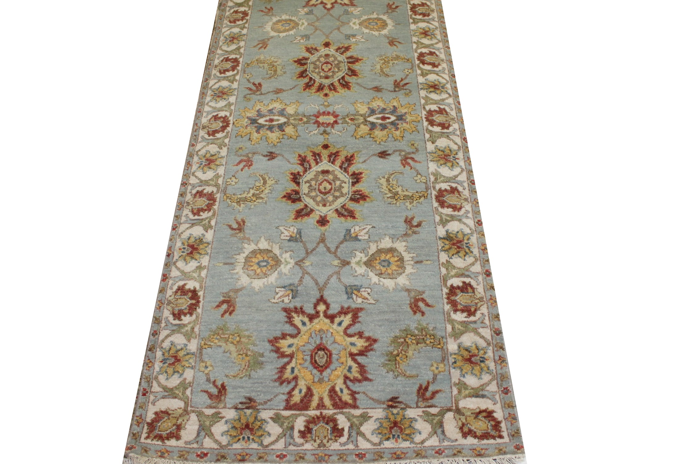 6 ft. Runner Traditional Hand Knotted Wool Area Rug - MR023678
