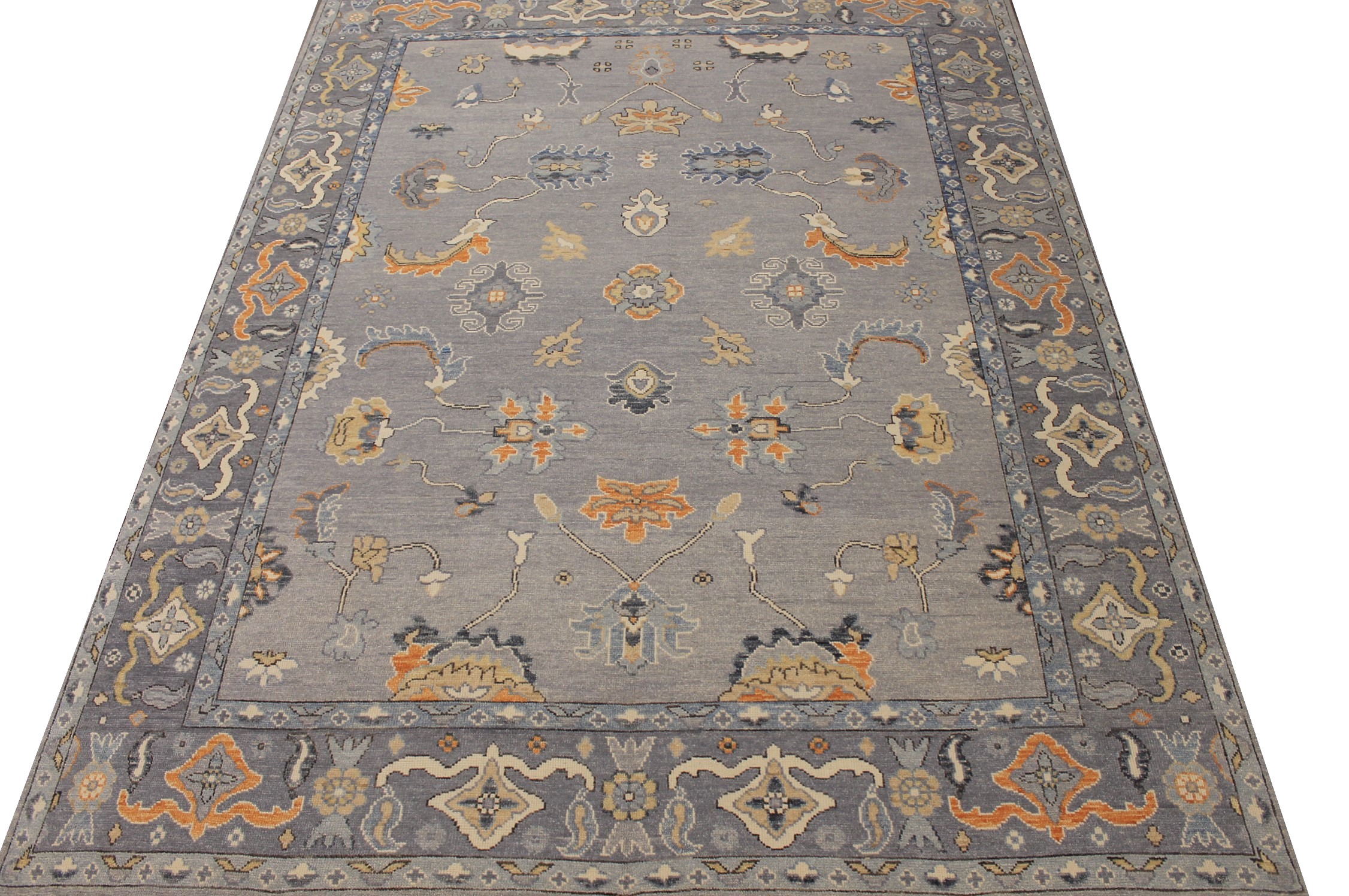 9x12 Oushak Hand Knotted Wool Area Rug - MR023886