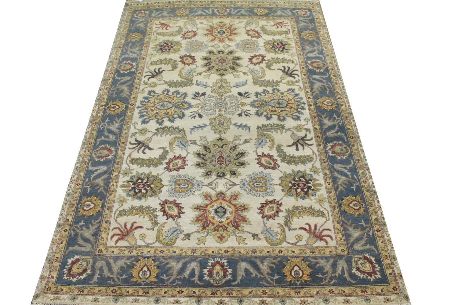 6x9 Traditional Hand Knotted Wool Area Rug - MR024002