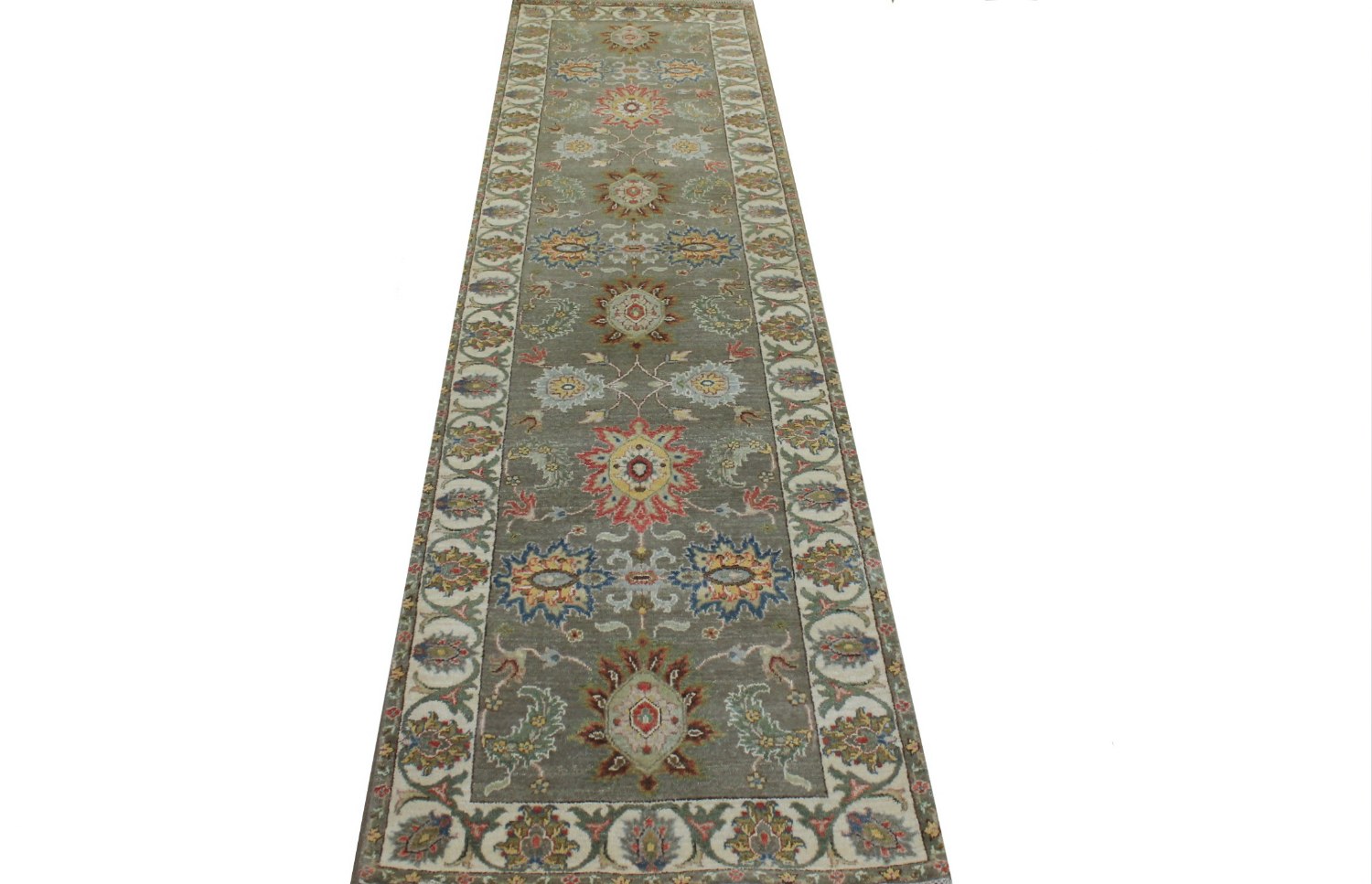 10 ft. Runner Traditional Hand Knotted Wool Area Rug - MR024041