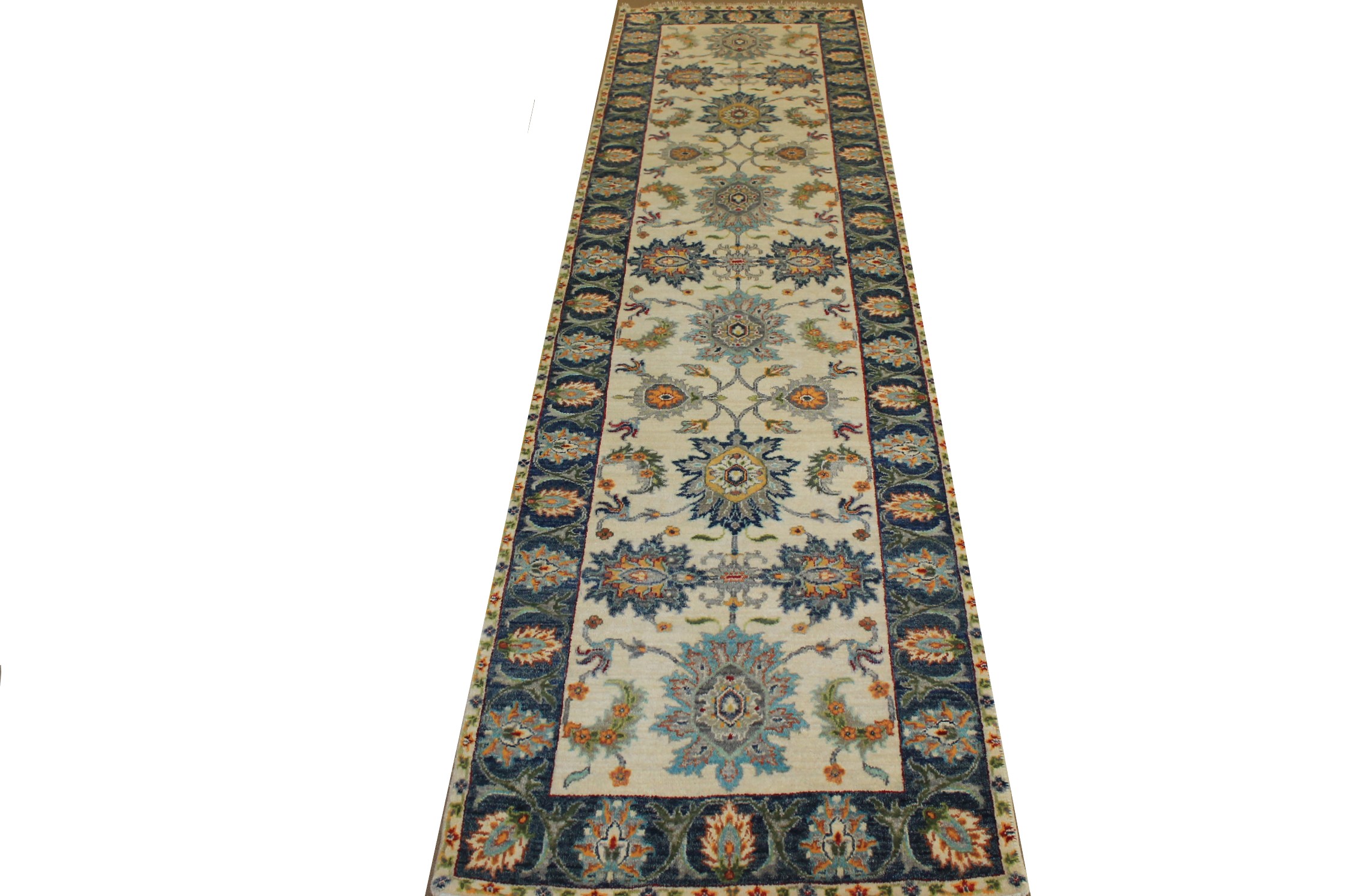 10 ft. Runner Traditional Hand Knotted Wool Area Rug - MR024167