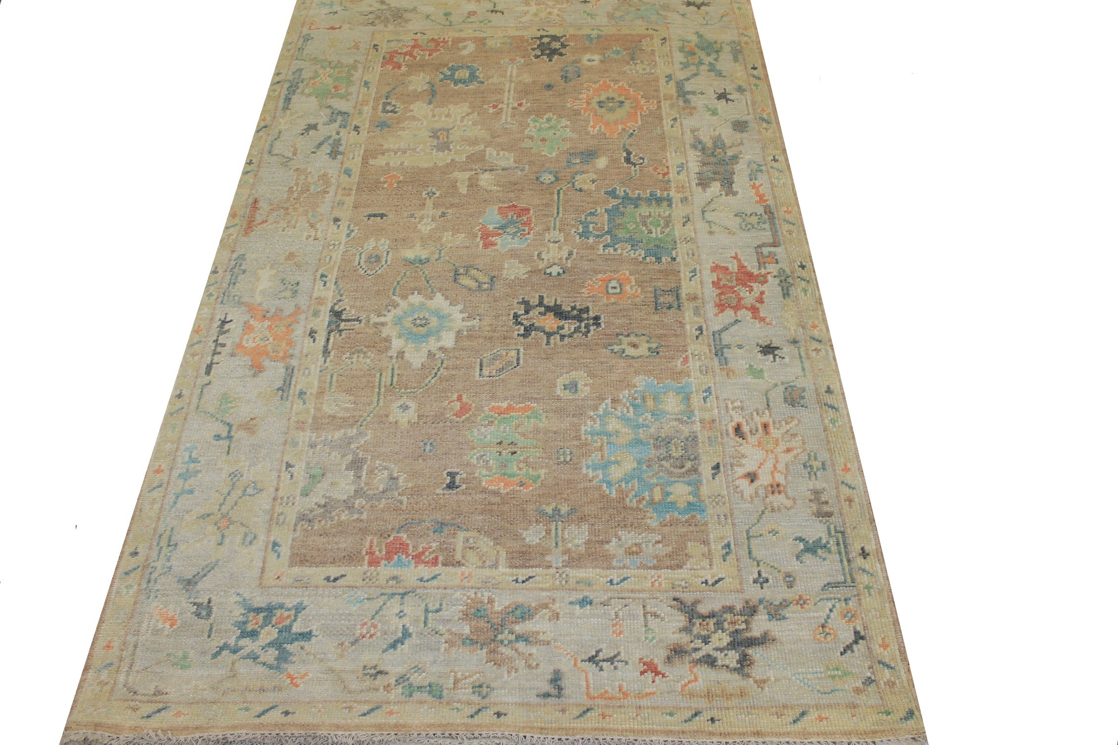 6x9 Oushak Hand Knotted Wool Area Rug - MR024296
