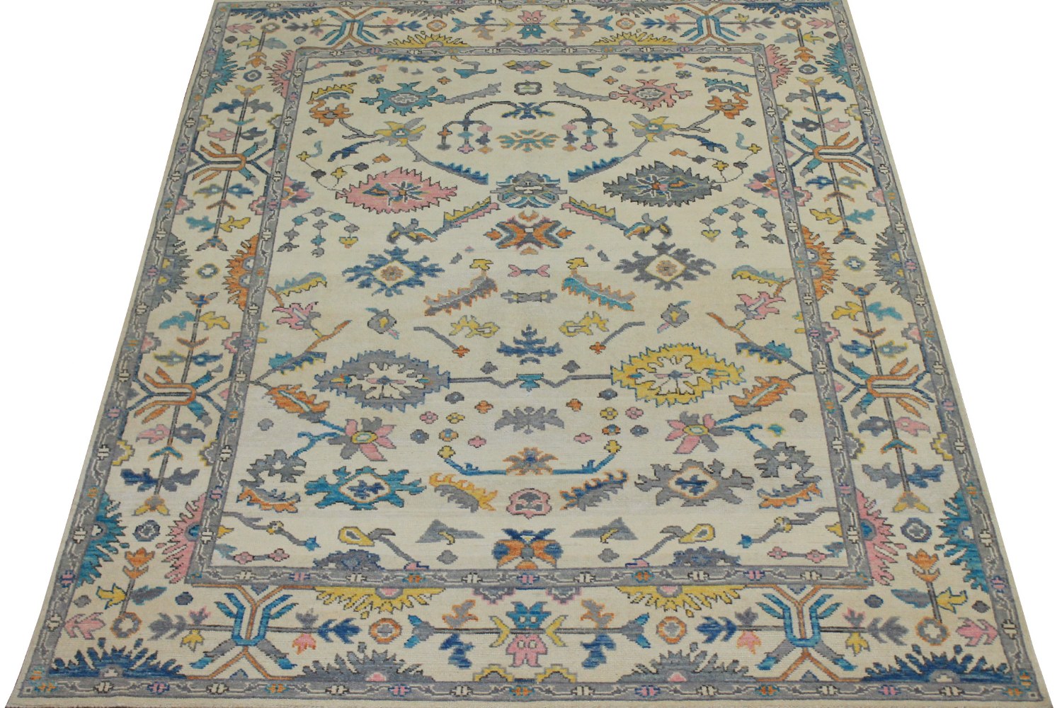 8x10 Oushak Hand Knotted Wool Area Rug - MR024408
