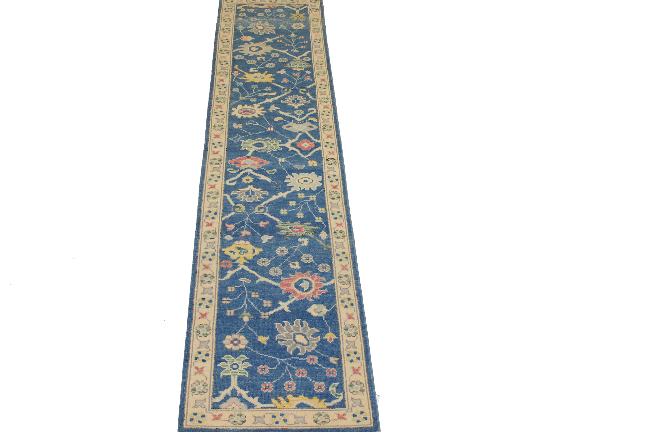 12 ft. Runner Oushak Hand Knotted Wool Area Rug - MR024425